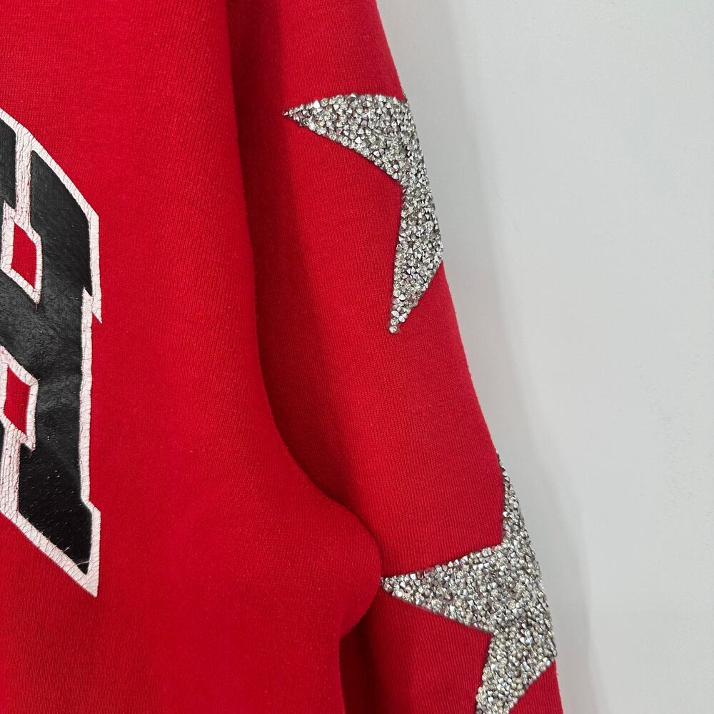 Furst of a Kind Lehigh University Sweatshirt Vintage Reworked Oversized Red - Picture 5 of 10